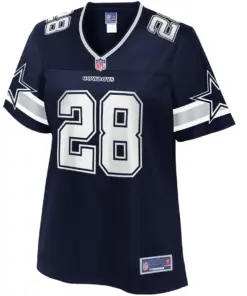 Alternative view of Mike Weber Jr. Dallas Cowboys NFL Pro Line Women's Player Jersey - Navy