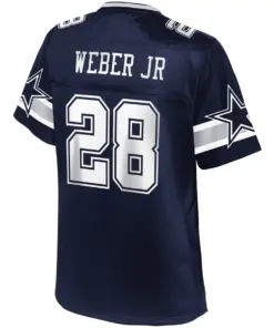 Mike Weber Jr. Dallas Cowboys NFL Pro Line Women's Player Jersey - Navy - Image 3