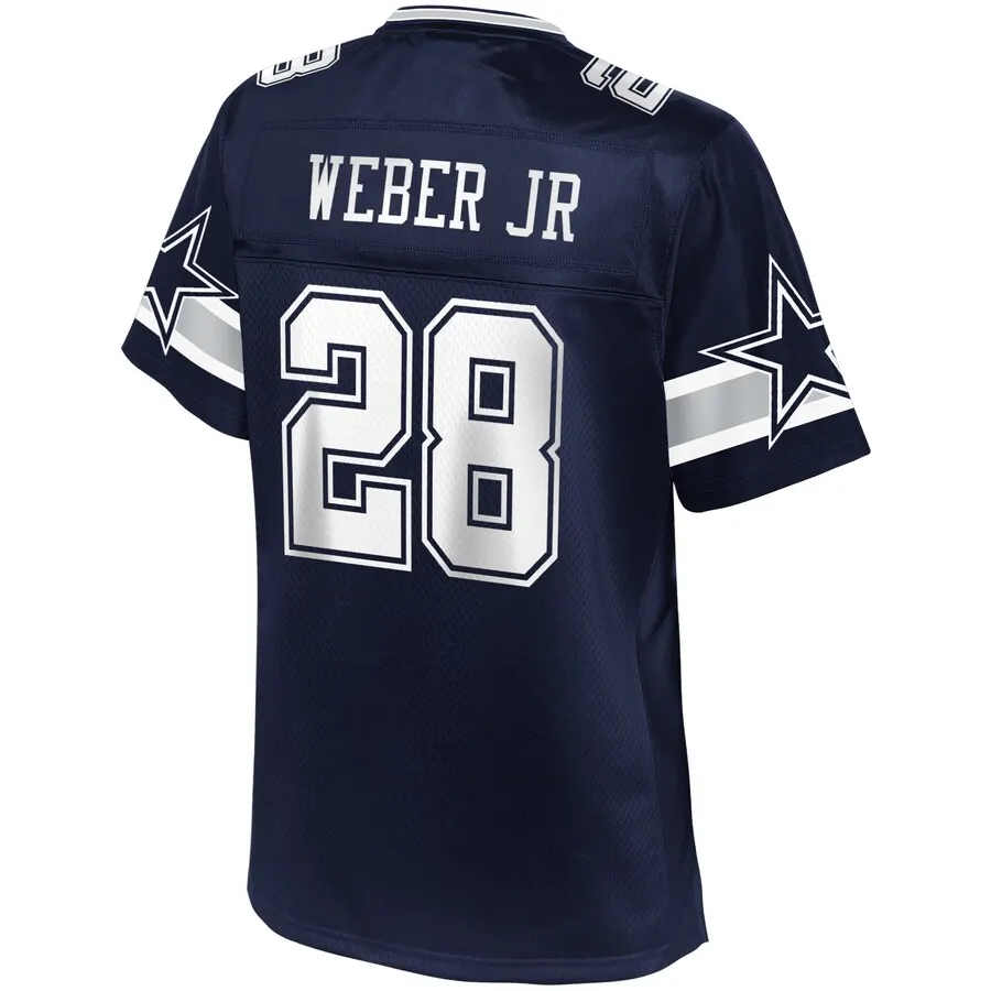 Mike Weber Jr. Dallas Cowboys NFL Pro Line Women's Player Jersey - Navy - Image 3