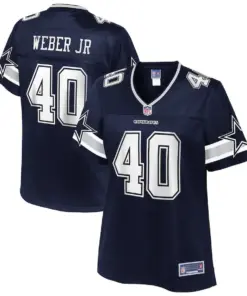 Mike Weber Jr. Dallas Cowboys NFL Pro Line Women's Team Player Jersey - Navy