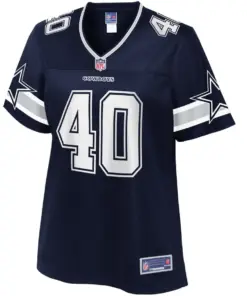 Alternative view of Mike Weber Jr. Dallas Cowboys NFL Pro Line Women's Team Player Jersey - Navy