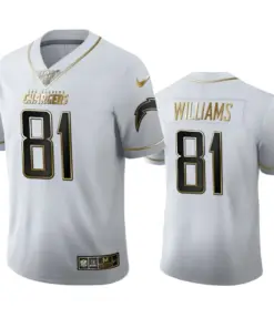 Mike Williams Los Angeles Chargers Nike 100th Season Golden Edition Jersey - White
