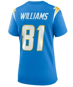 Mike Williams Los Angeles Chargers Nike Women's Game Jersey - Royal Blue - Image 7