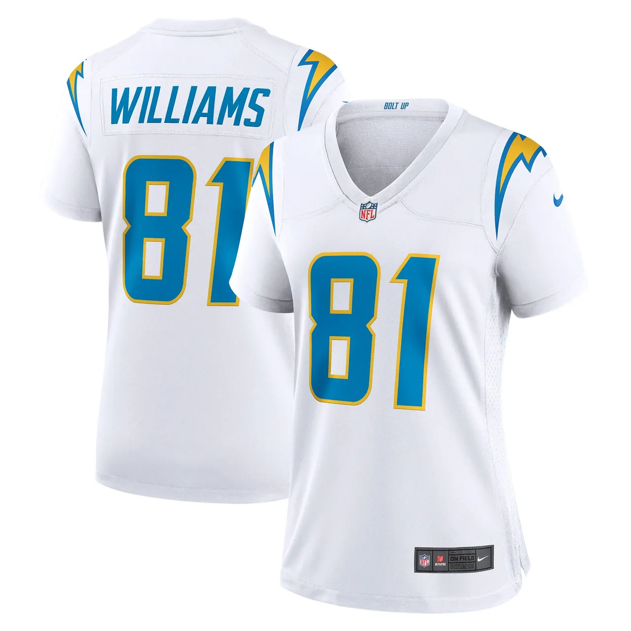 Mike Williams Los Angeles Chargers Nike Women's Game Jersey - White - Image 2