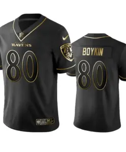 Miles Boykin Baltimore Ravens Nike Golden Edition Vapor Limited Jersey - Black
