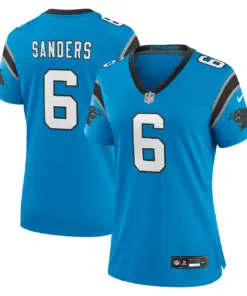 Miles Sanders Carolina Panthers Nike Women's Team Game Jersey - Blue - Image 2