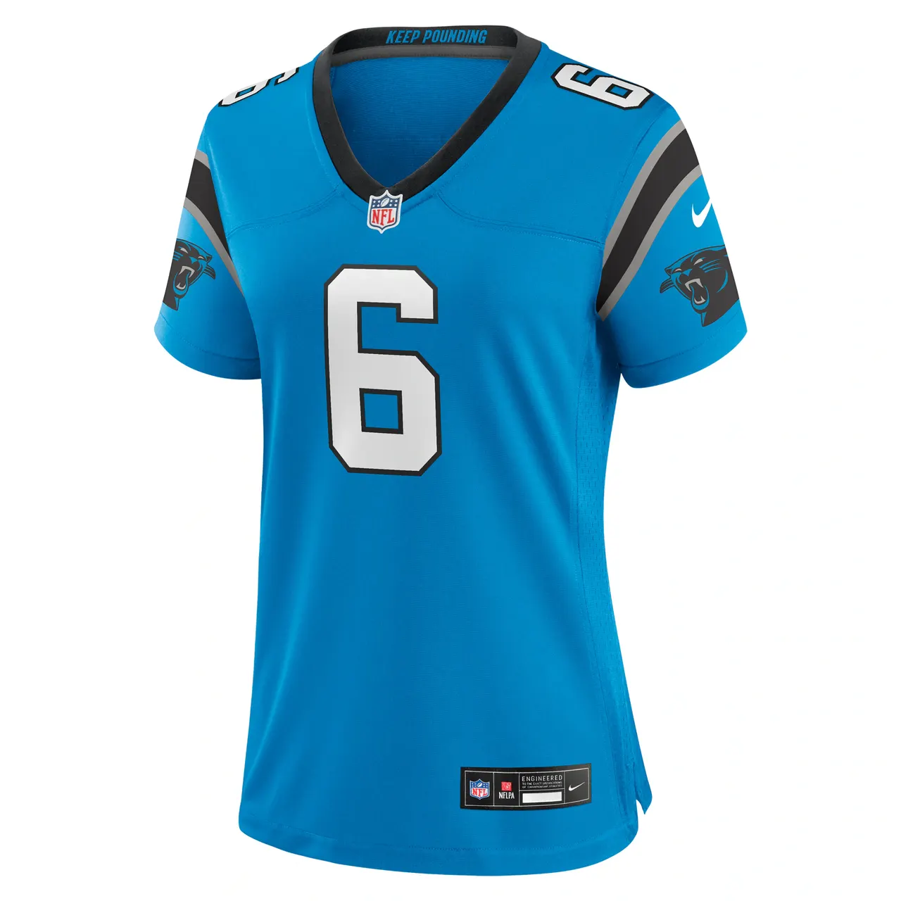 Miles Sanders Carolina Panthers Nike Women's Team Game Jersey - Blue - Image 3