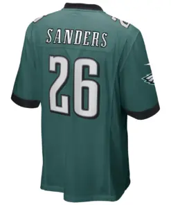 Miles Sanders Philadelphia Eagles Nike Game Player Jersey - Midnight Green - Image 3