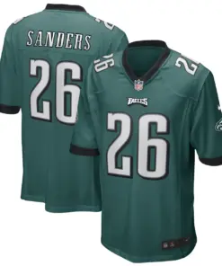 Miles Sanders Philadelphia Eagles Nike Game Player Jersey - Midnight Green - Image 2