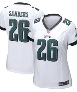 Miles Sanders Philadelphia Eagles Nike Women's Game Jersey - White - Image 2