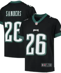 Miles Sanders Philadelphia Eagles Nike Youth Game Jersey - Black