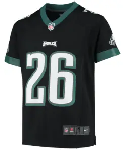 Miles Sanders Philadelphia Eagles Nike Youth Game Jersey - Black - Image 3