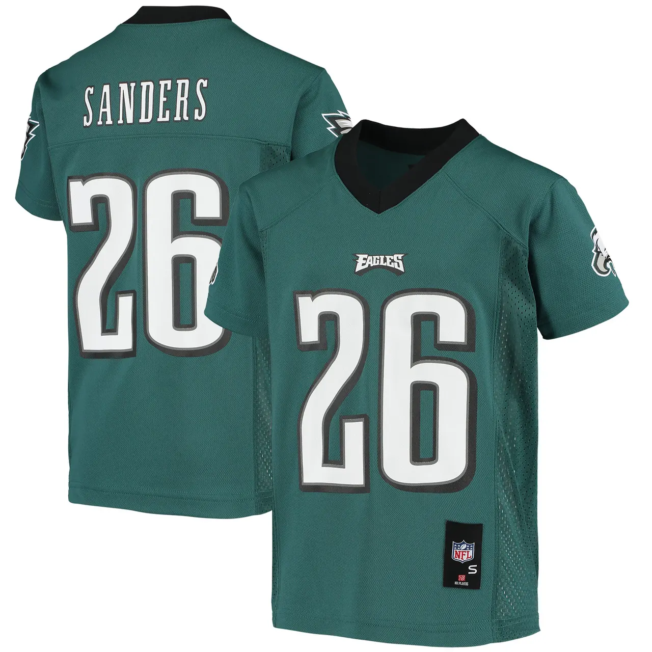 Miles Sanders Philadelphia Eagles Fanatics Youth Replica Player Jersey - Midnight Green