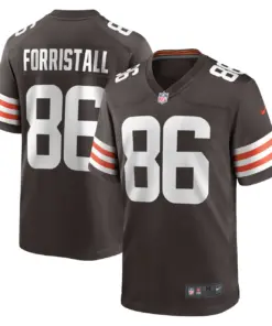 Alternative view of Miller Forristall Cleveland Browns Nike Game Player Jersey - Brown