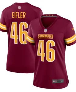 Alternative view of Milo Eifler Washington Commanders Nike Women's Game Player Jersey - Burgundy