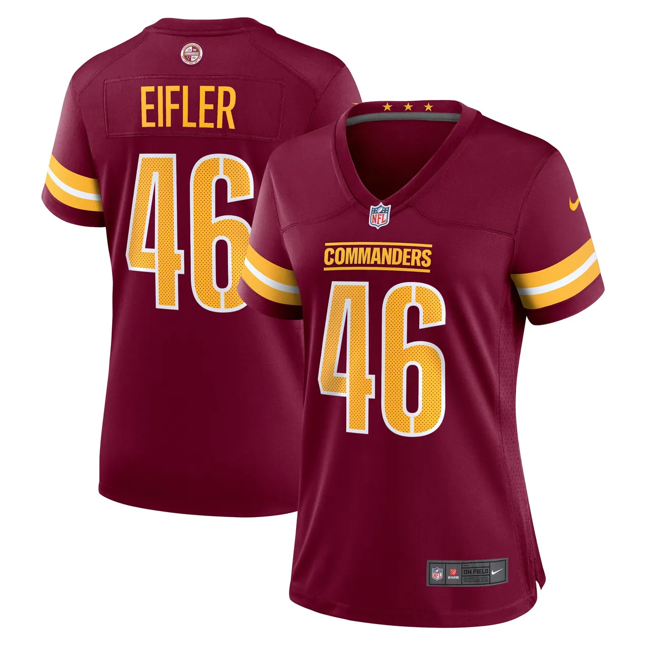 Milo Eifler Washington Commanders Nike Women's Game Player Jersey - Burgundy - Image 2