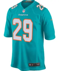 Minkah Fitzpatrick Miami Dolphins Nike Game Jersey - Aqua - Image 2