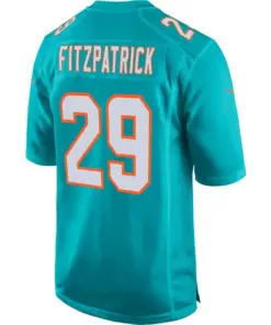 Minkah Fitzpatrick Miami Dolphins Nike Game Jersey - Aqua - Image 3