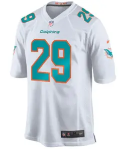 Minkah Fitzpatrick Miami Dolphins Nike Game Jersey - White - Image 2
