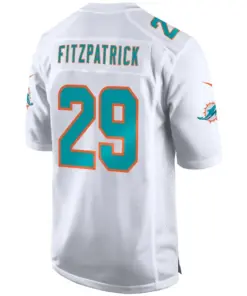 Minkah Fitzpatrick Miami Dolphins Nike Game Jersey - White - Image 3
