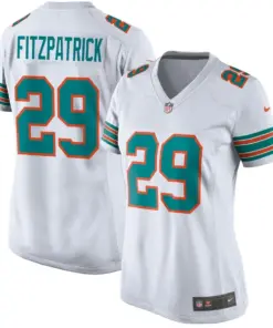 Minkah Fitzpatrick Miami Dolphins Nike Women's Throwback Game Jersey - White