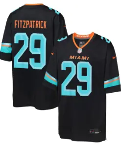 Minkah Fitzpatrick Miami Dolphins Nike Youth 2025 Rivalries Collection Game Jersey - Pitch Blue