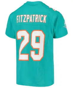 Minkah Fitzpatrick Miami Dolphins Nike Youth Game Jersey - Aqua - Image 3