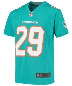 Minkah Fitzpatrick Miami Dolphins Nike Youth Game Jersey - Aqua - Image 2