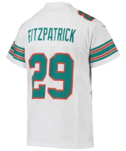 Minkah Fitzpatrick Miami Dolphins Nike Youth Game Jersey - White - Image 3