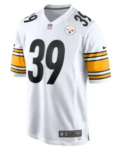 Minkah Fitzpatrick Pittsburgh Steelers Nike Game Player Jersey - White - Image 3