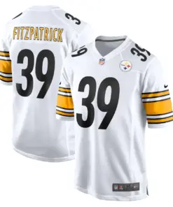 Alternative view of Minkah Fitzpatrick Pittsburgh Steelers Nike Game Player Jersey - White