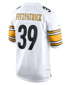 Minkah Fitzpatrick Pittsburgh Steelers Nike Game Player Jersey - White - Image 4