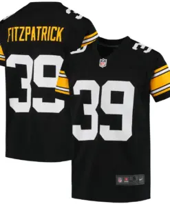 Alternative view of Minkah Fitzpatrick Pittsburgh Steelers Nike Youth Alternate Game Jersey - Black