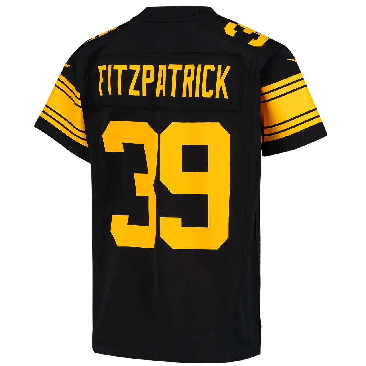 Minkah Fitzpatrick Pittsburgh Steelers Nike Youth Color Rush Game Jersey - Black - Image 4
