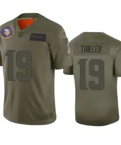 Adam Thielen Minnesota Vikings Nike 2019 Salute to Service Limited Jersey - Olive