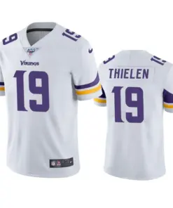Adam Thielen Minnesota Vikings Nike 100th Season Vapor Limited Jersey - White