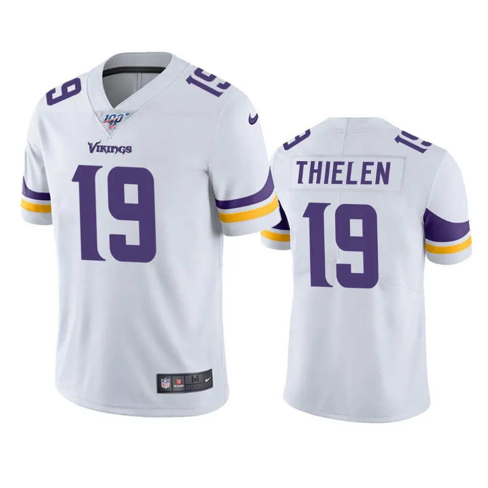 Adam Thielen Minnesota Vikings Nike 100th Season Vapor Limited Jersey - White