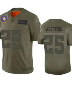 Alexander Mattison Minnesota Vikings Nike 2019 Salute to Service Limited Jersey - Olive