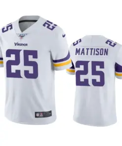 Alexander Mattison Minnesota Vikings Nike 100th Season Vapor Limited Jersey - White