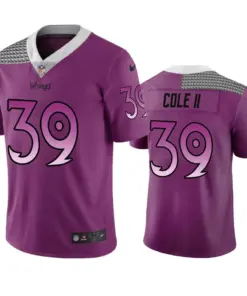 Brian Cole II Minnesota Vikings Nike City Edition Vapor Limited Jersey - Purple
