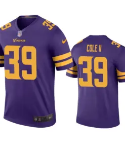 Brian Cole II Minnesota Vikings Nike Color Rush Legend Jersey - Purple