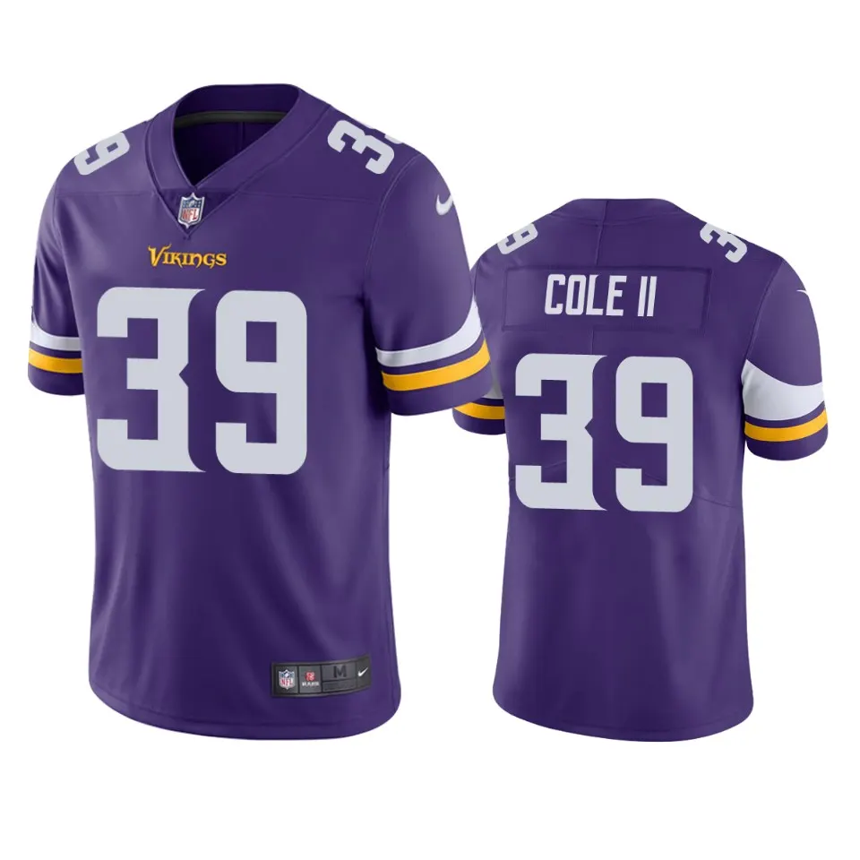 Brian Cole II Minnesota Vikings Nike Vapor Untouchable Limited Jersey - Purple