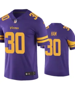 C.J. Ham Minnesota Vikings Nike Color Rush Limited Jersey - Purple