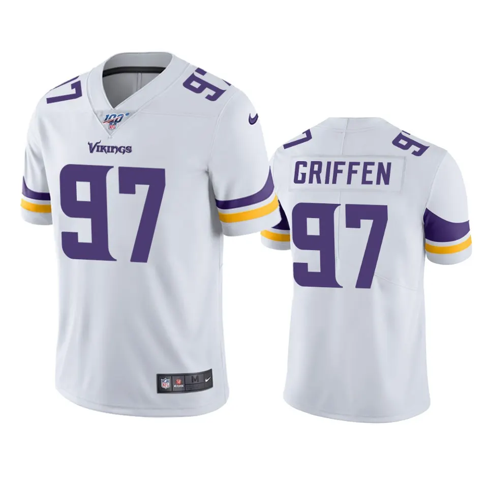 Everson Griffen Minnesota Vikings Nike 100th Season Vapor Limited Jersey - White