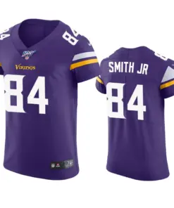 Irv Smith Jr. Minnesota Vikings Nike 100th Season Vapor Elite Jersey - Purple