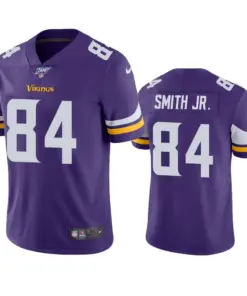 Irv Smith Jr. Minnesota Vikings Nike 100th Season Vapor Limited Jersey - Purple