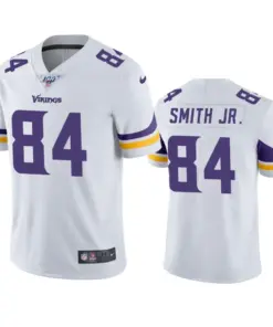 Irv Smith Jr. Minnesota Vikings Nike 100th Season Vapor Limited Jersey - White