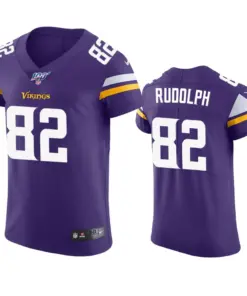 Kyle Rudolph Minnesota Vikings Nike 100th Season Vapor Elite Jersey - Purple