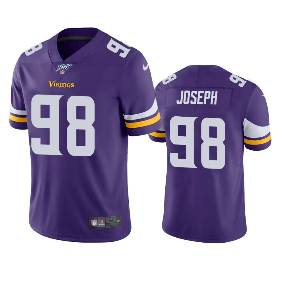 Linval Joseph Minnesota Vikings Nike 100th Season Vapor Limited Jersey - Purple