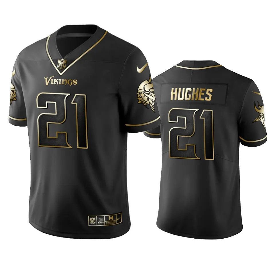 Mike Hughes Minnesota Vikings Nike 2019 Golden Edition Vapor Untouchable Limited Jersey - Black